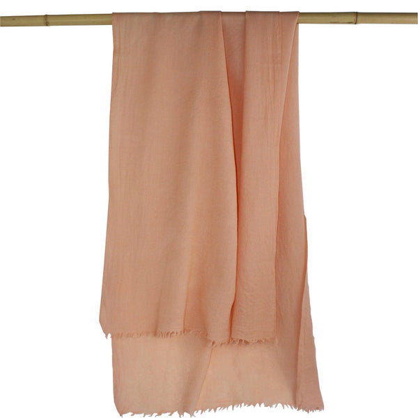 Naturally Dyed, Eco-friendly Woollen Shawls -  Botanica Blush Pink - Juniper & Bliss