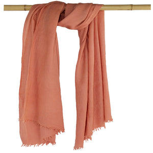 Naturally Dyed, Eco-friendly Woollen Shawls -  Botanica Bright Pink - Juniper & Bliss