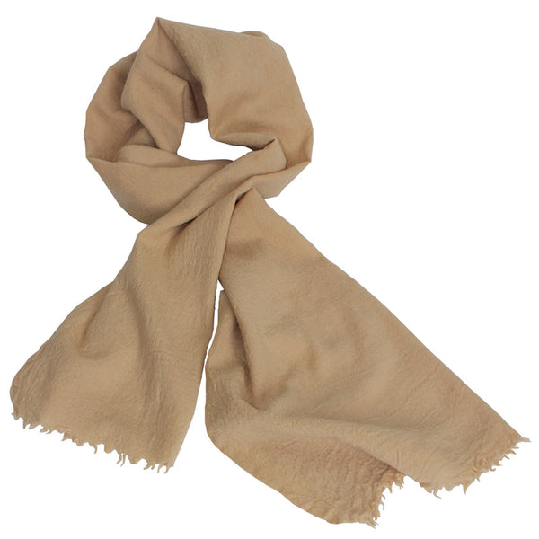 Naturally Dyed, Eco-friendly Woollen Shawls -  Botanica Pale Taupe - Juniper & Bliss