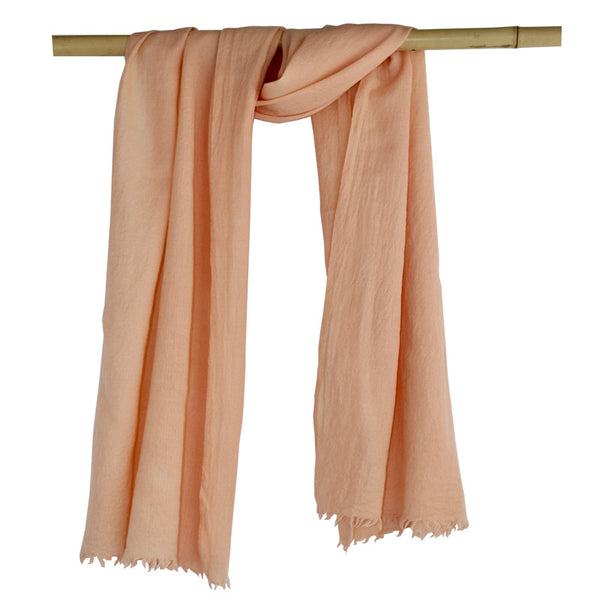 Naturally Dyed, Eco-friendly Woollen Shawls -  Botanica Blush Pink - Juniper & Bliss